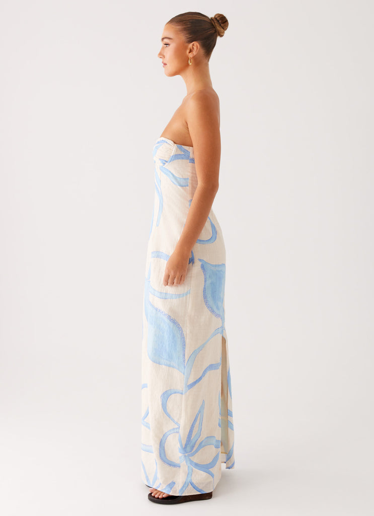 Peppermayo Peppermayo Exclusive - Raiden Maxi Dress - Bloom Wave Print