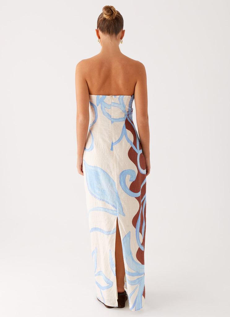 Peppermayo Peppermayo Exclusive - Raiden Maxi Dress - Bloom Wave Print