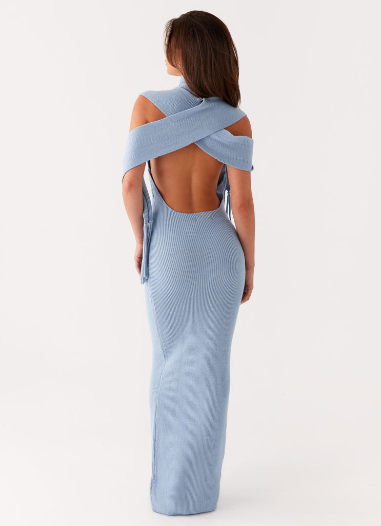 Peppermayo Peppermayo Exclusive - Raine Knit Maxi Dress - Blue
