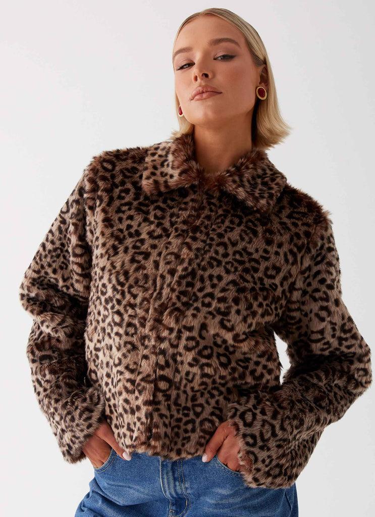 Peppermayo Peppermayo Exclusive - Raleigh Fur Jacket - Leopard
