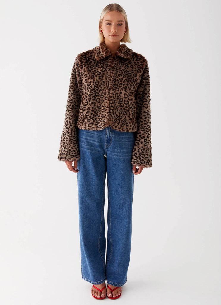 Peppermayo Peppermayo Exclusive - Raleigh Fur Jacket - Leopard