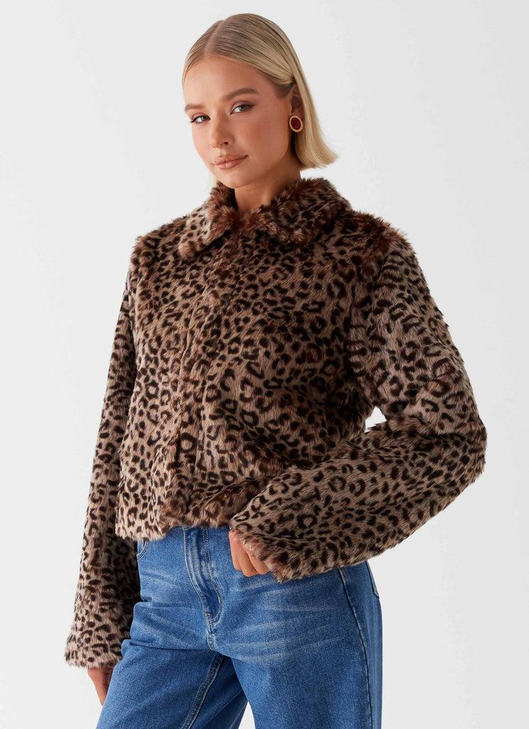 Peppermayo Peppermayo Exclusive - Raleigh Fur Jacket - Leopard