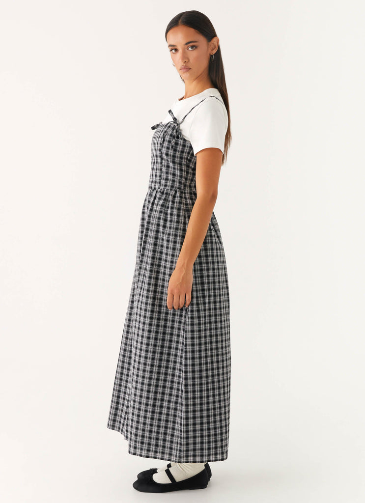 Peppermayo Peppermayo Exclusive - Ramsey Midi Dress - White Black Check