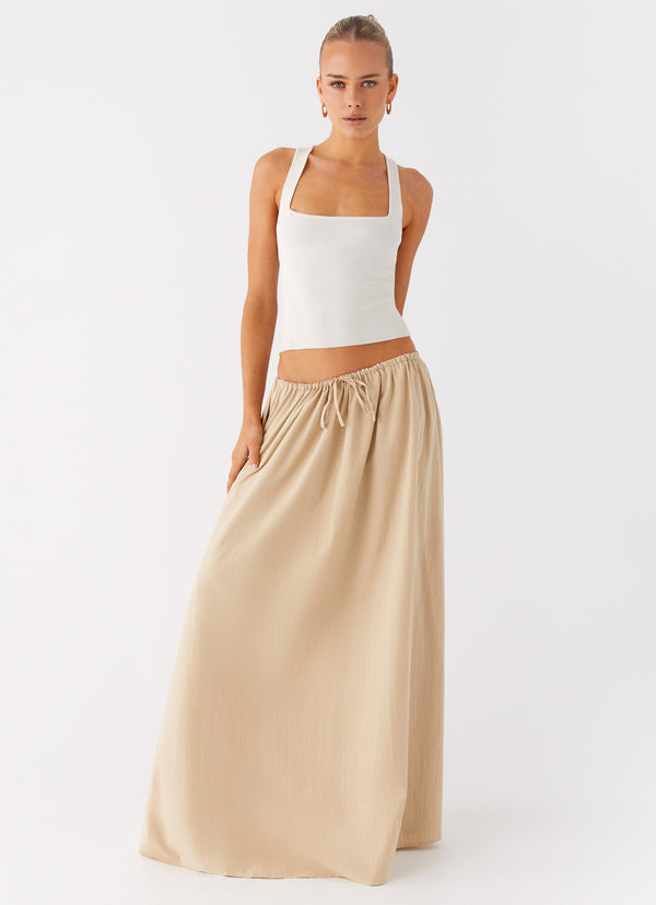 peppermayo Peppermayo Exclusive - Randy Maxi Skirt - Tan