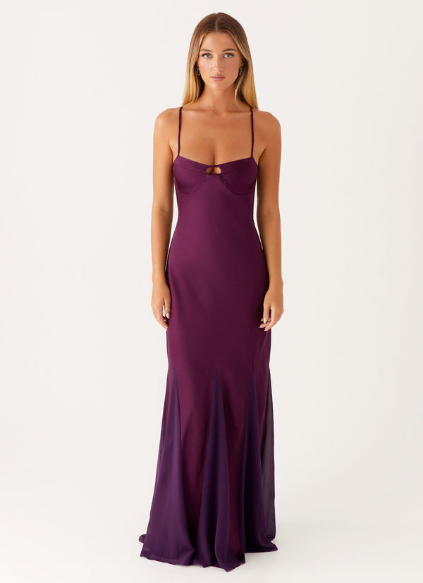 peppermayo Peppermayo Exclusive - Ravello Maxi Dress - Mulberry