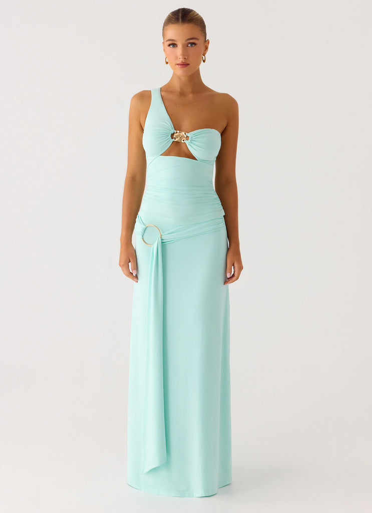 Peppermayo Peppermayo Exclusive - Ravi One Shoulder Top - Aqua