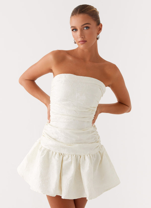 peppermayo Peppermayo Exclusive - Ray Of Light Mini Dress - White