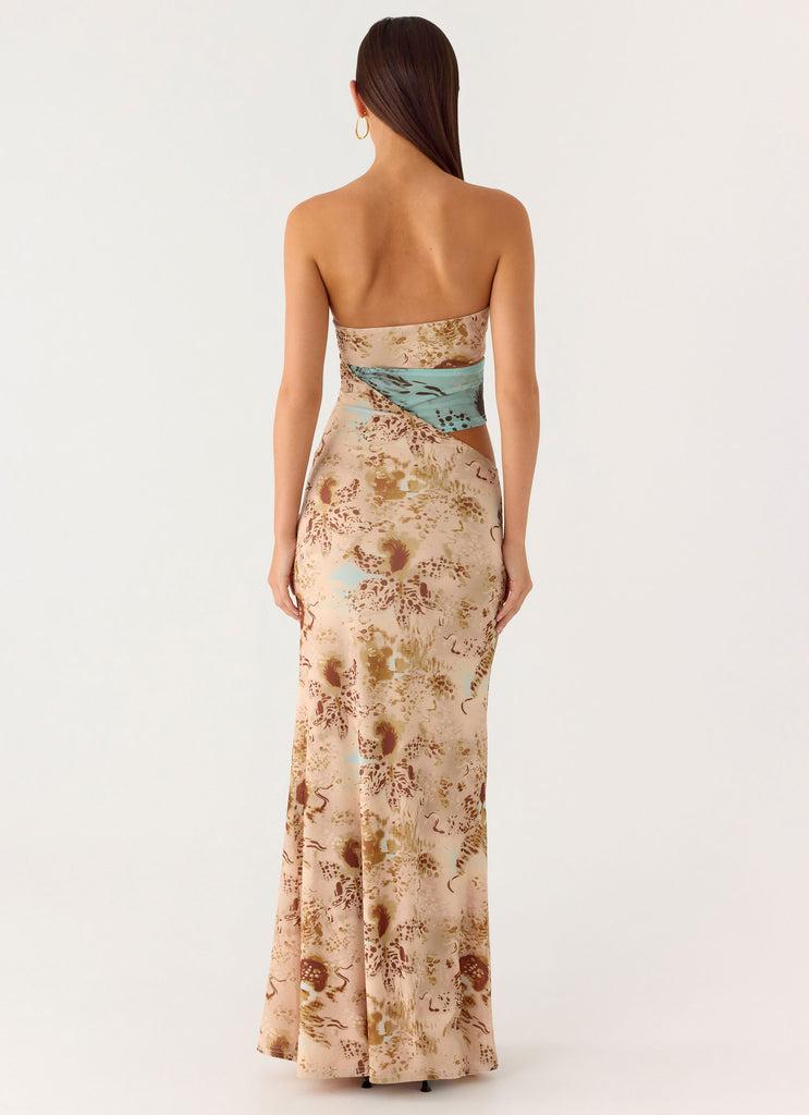 Peppermayo Peppermayo Exclusive - React Strapless Maxi Dress - Desert Blur