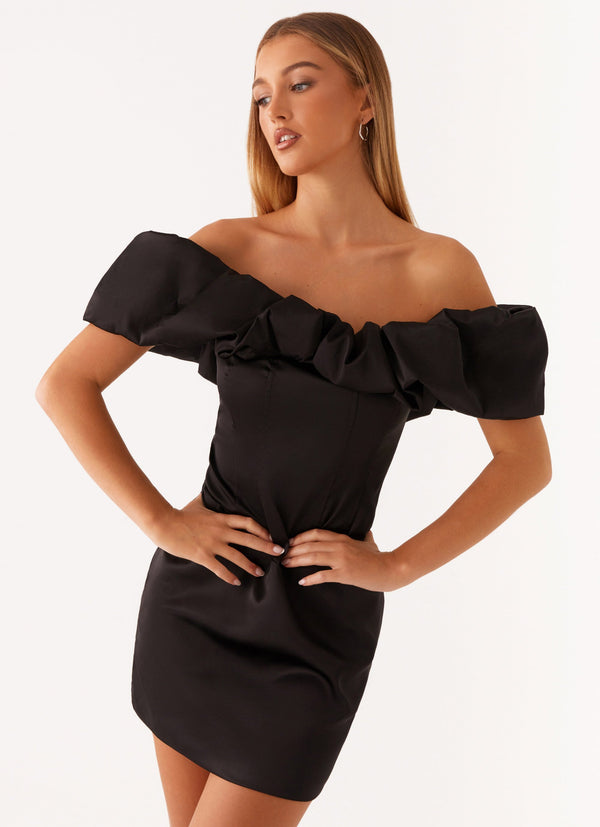 peppermayo Peppermayo Exclusive - Read My Mind Mini Dress - Black