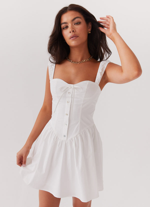 peppermayo Peppermayo Exclusive - Rebel Heart Corset Dress - White