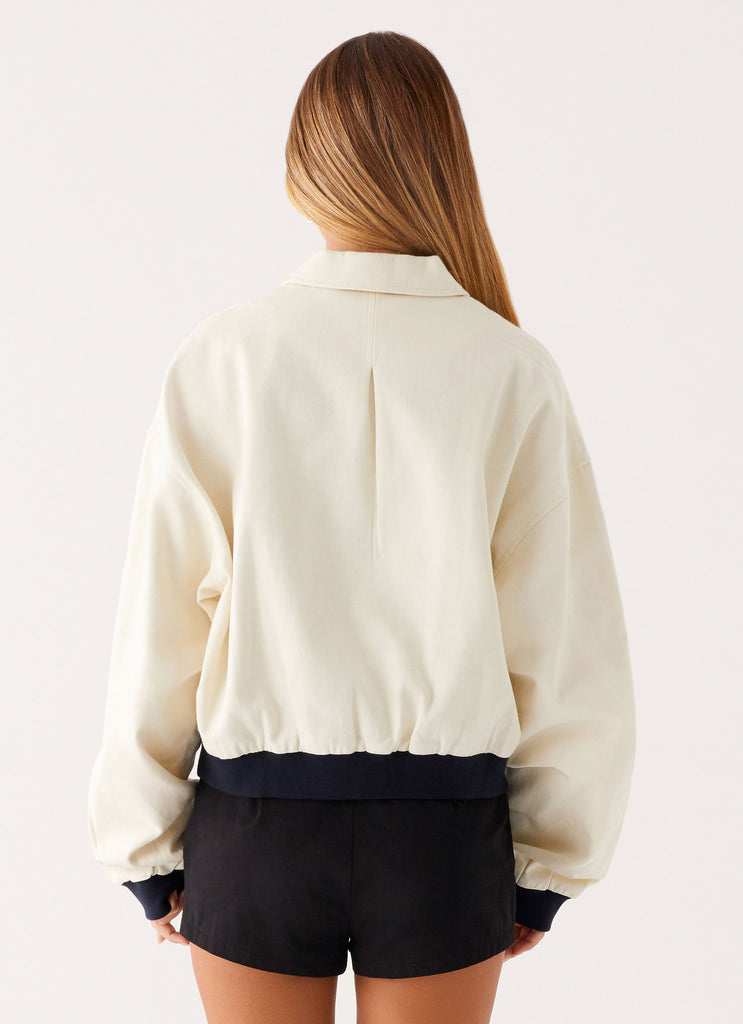 Peppermayo Peppermayo Exclusive - Reese Bomber Jacket - White