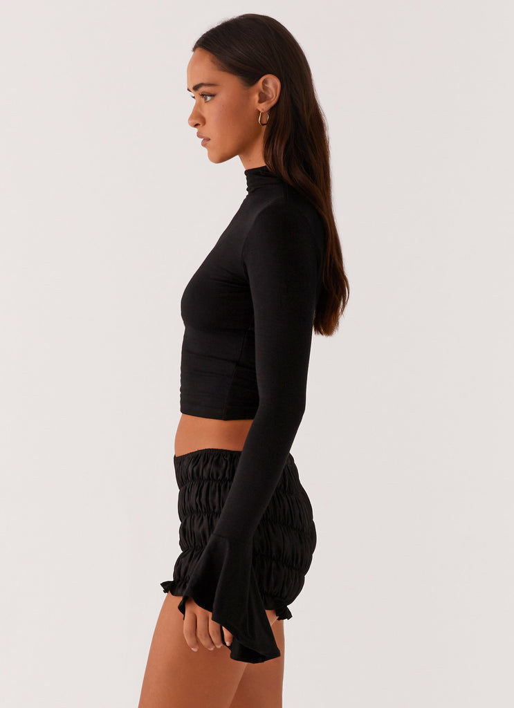 Peppermayo Peppermayo Exclusive - Reggie Long Sleeve Top - Black