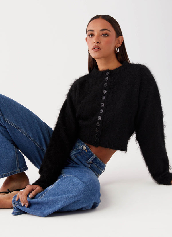 peppermayo Peppermayo Exclusive - Reign Fitted Cardigan - Black