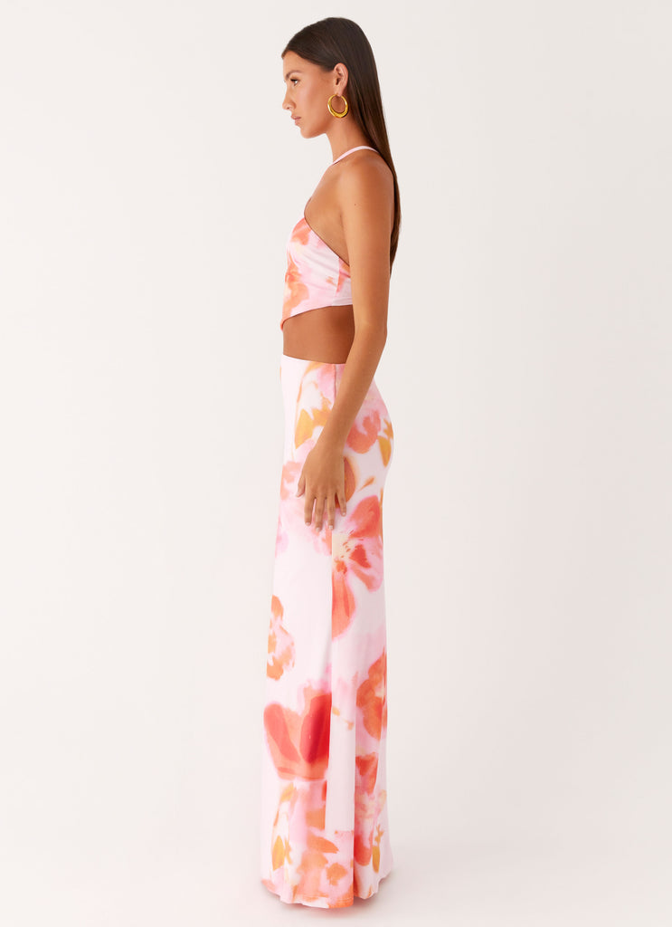 Peppermayo Peppermayo Exclusive - Riano Cut Out Maxi Dress - Blushing Blossom