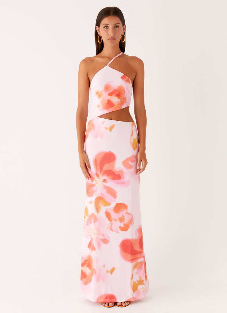 Peppermayo Peppermayo Exclusive - Riano Cut Out Maxi Dress - Blushing Blossom