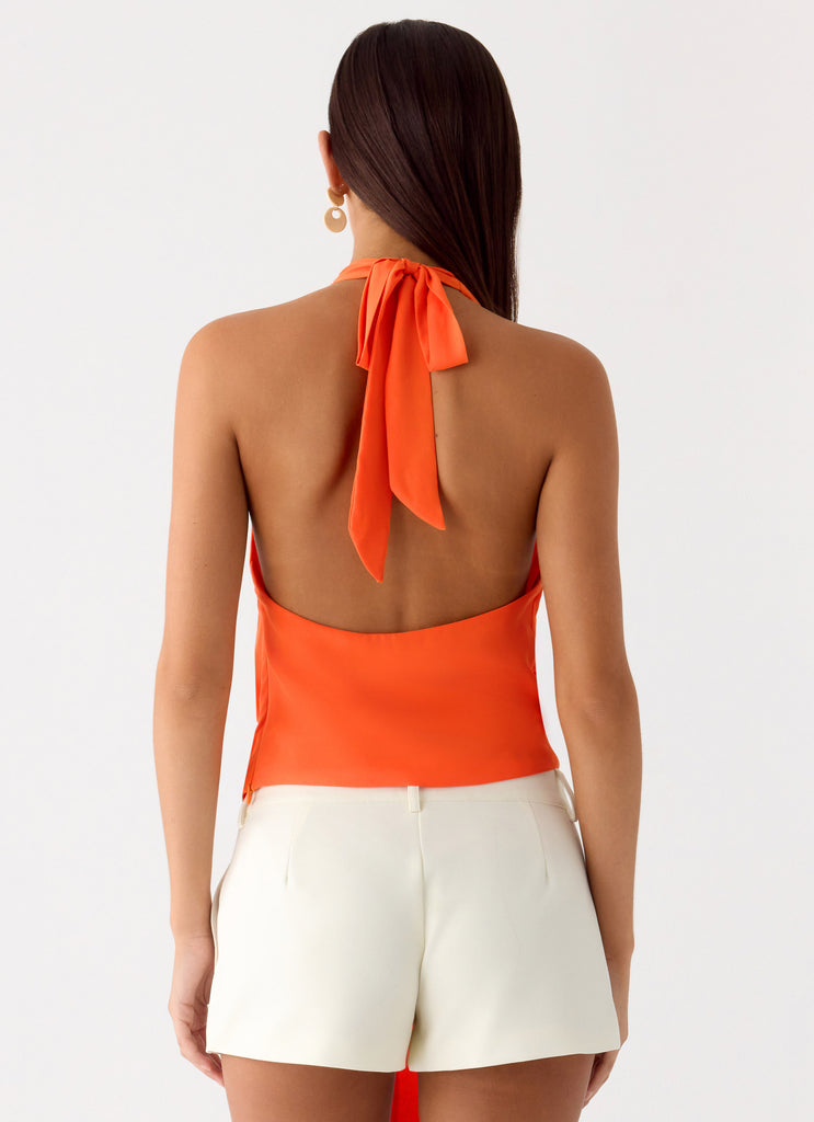 Peppermayo Peppermayo Exclusive - Right Back Halter Top - Orange