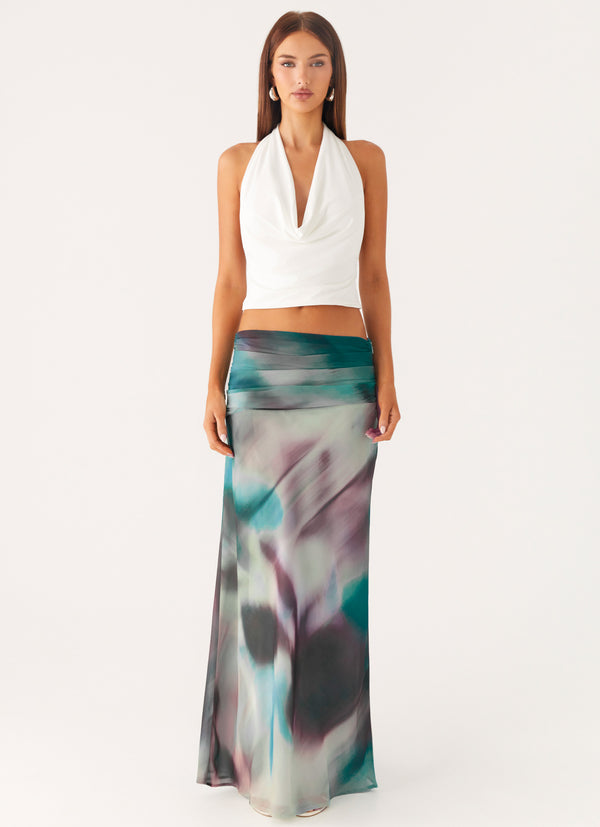 peppermayo Peppermayo Exclusive - Rimi Maxi Skirt - Sea Splash