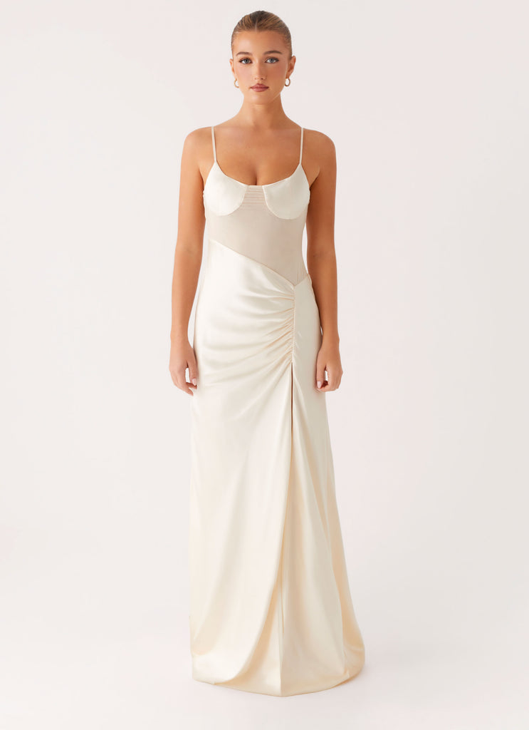 Peppermayo Peppermayo Exclusive - Rising Sun Maxi Dress - Off White