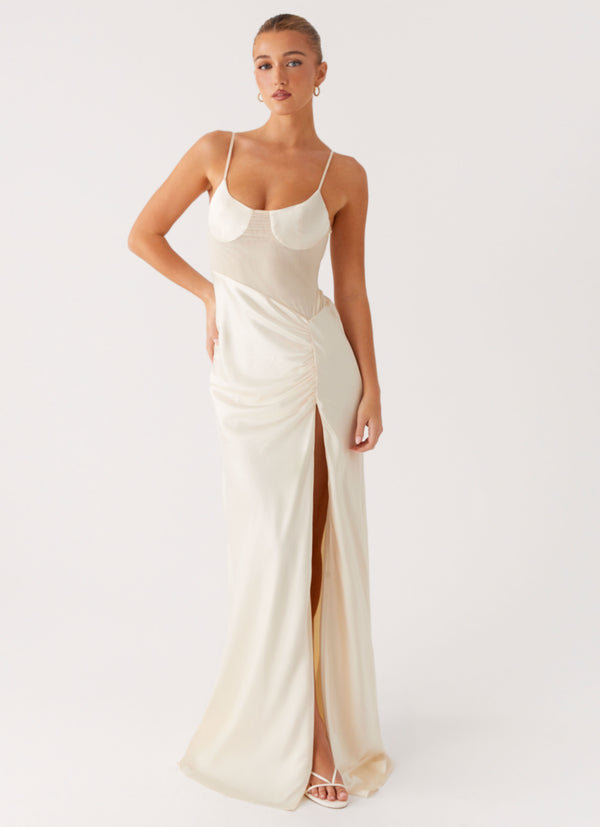peppermayo Peppermayo Exclusive - Rising Sun Maxi Dress - Off White