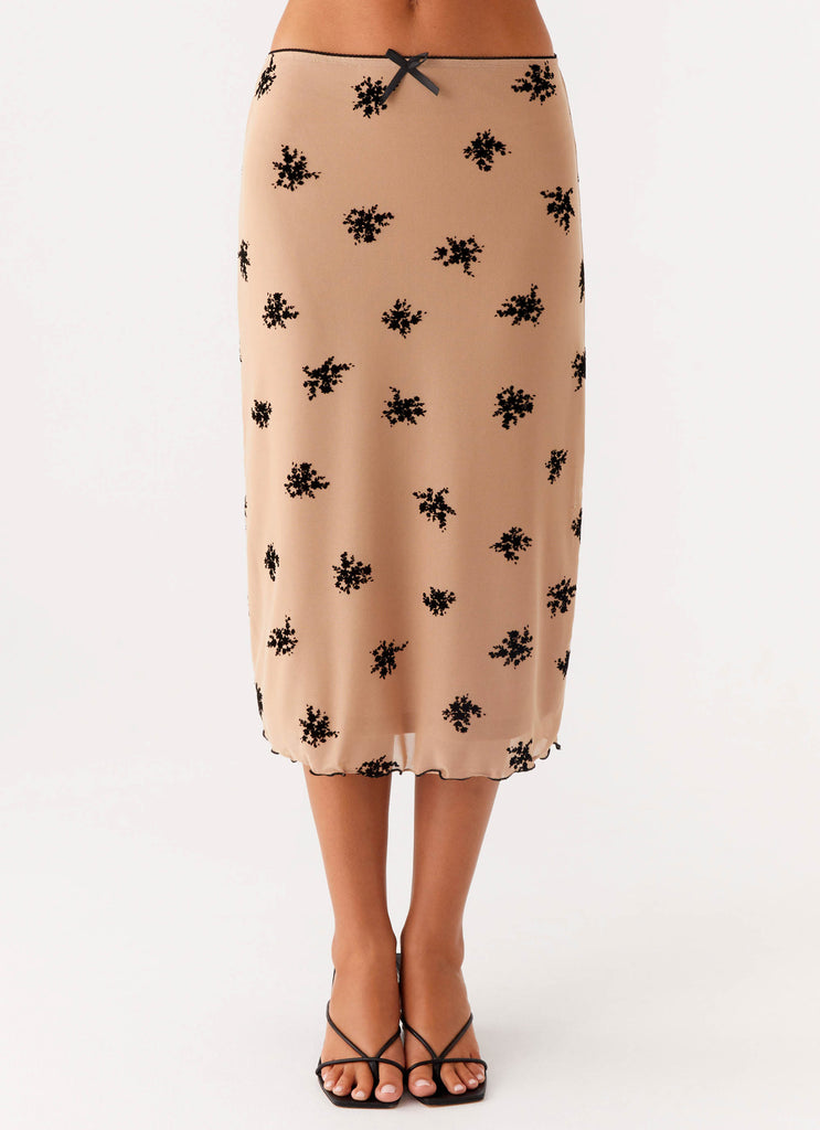 Peppermayo Peppermayo Exclusive - Rocca Midi Skirt - Nude