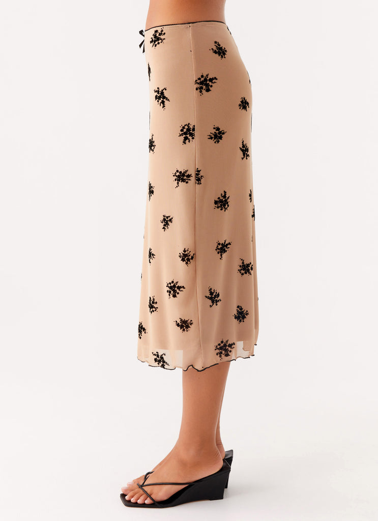 Peppermayo Peppermayo Exclusive - Rocca Midi Skirt - Nude