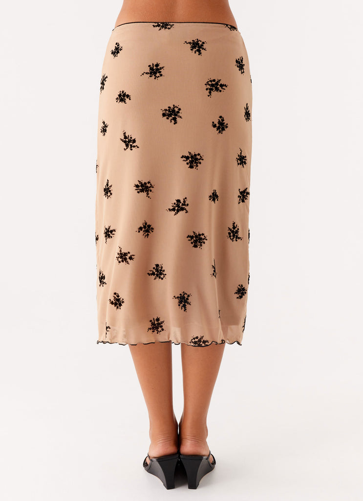 Peppermayo Peppermayo Exclusive - Rocca Midi Skirt - Nude