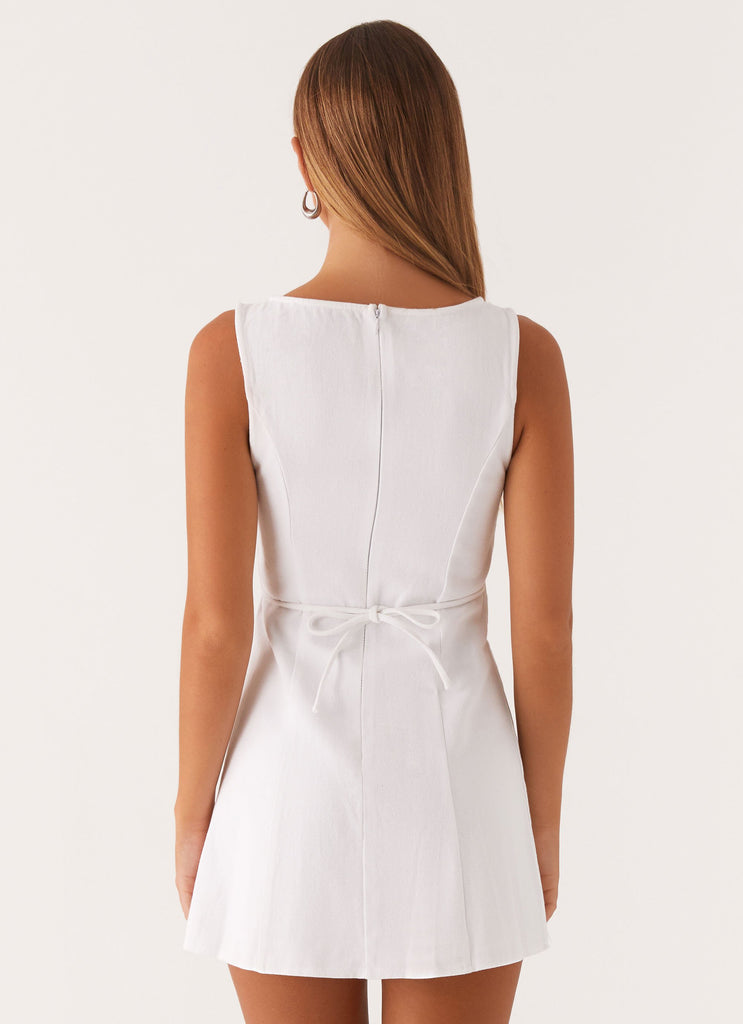 Peppermayo Peppermayo Exclusive - Rochelle Denim Mini Dress - White