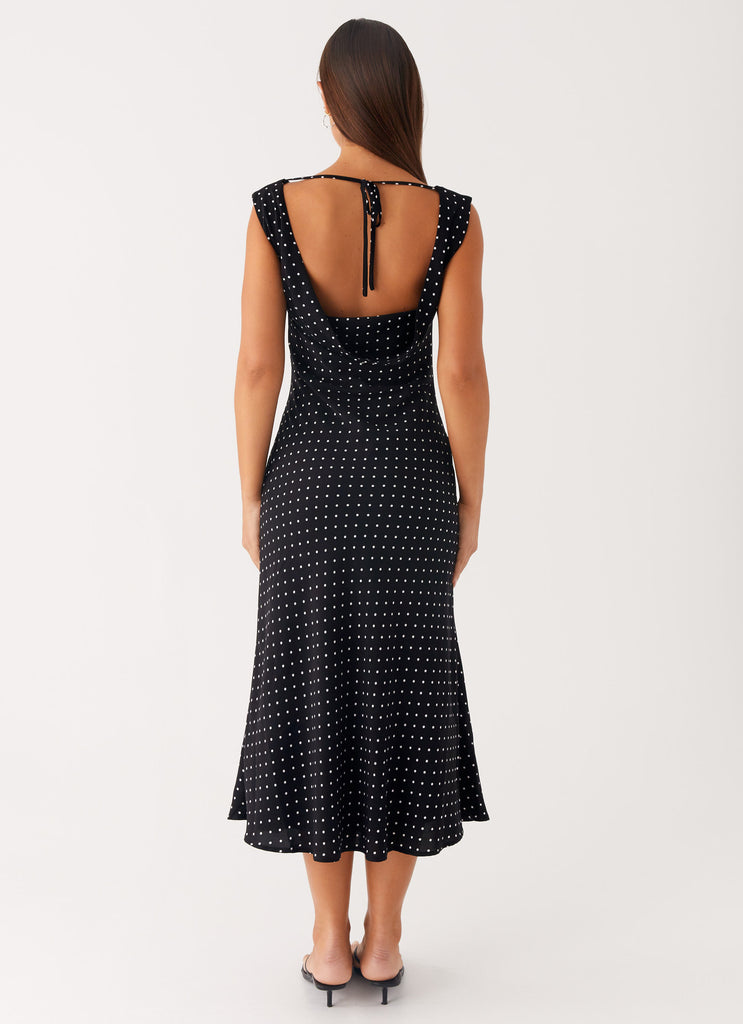Peppermayo Peppermayo Exclusive - Role Model Maxi Dress - Black Polka Dot
