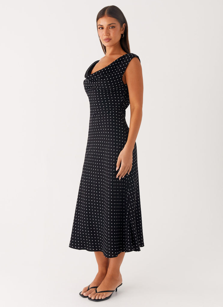 Peppermayo Peppermayo Exclusive - Role Model Maxi Dress - Black Polka Dot
