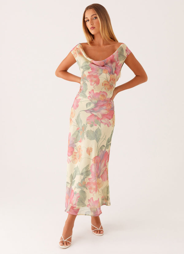 peppermayo Peppermayo Exclusive - Role Model Maxi Dress - Yellow Peony