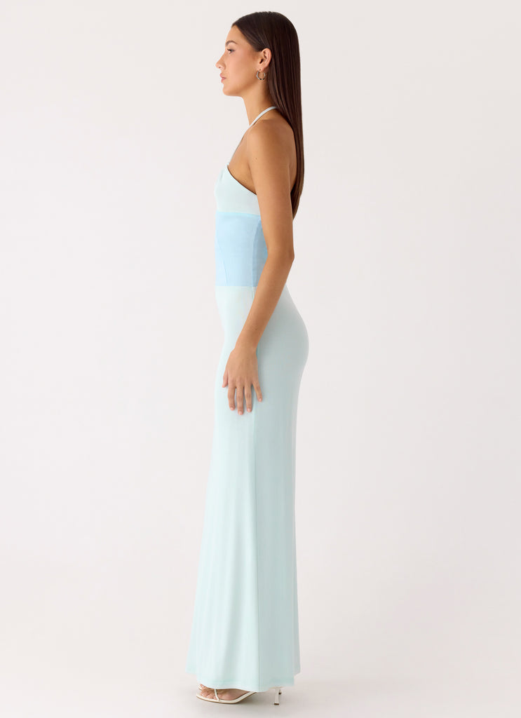 Peppermayo Peppermayo Exclusive - Romilly Mesh Maxi Dress - Teal
