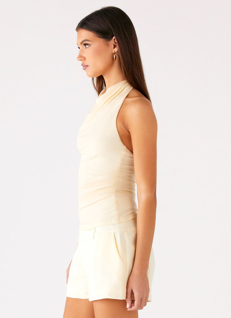 Peppermayo Peppermayo Exclusive - Rosana Halter Top - Butter