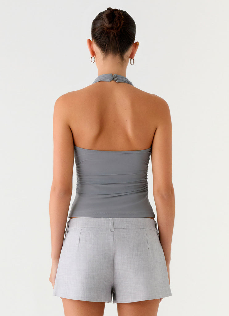 Peppermayo Peppermayo Exclusive - Rosana Halter Top - Grey