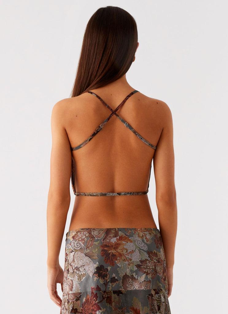 Peppermayo Peppermayo Exclusive - Rosewood Cowl Top - Vintage Blossom
