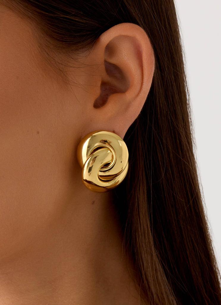 Peppermayo Peppermayo Exclusive - Rosso Rush Earrings - Gold