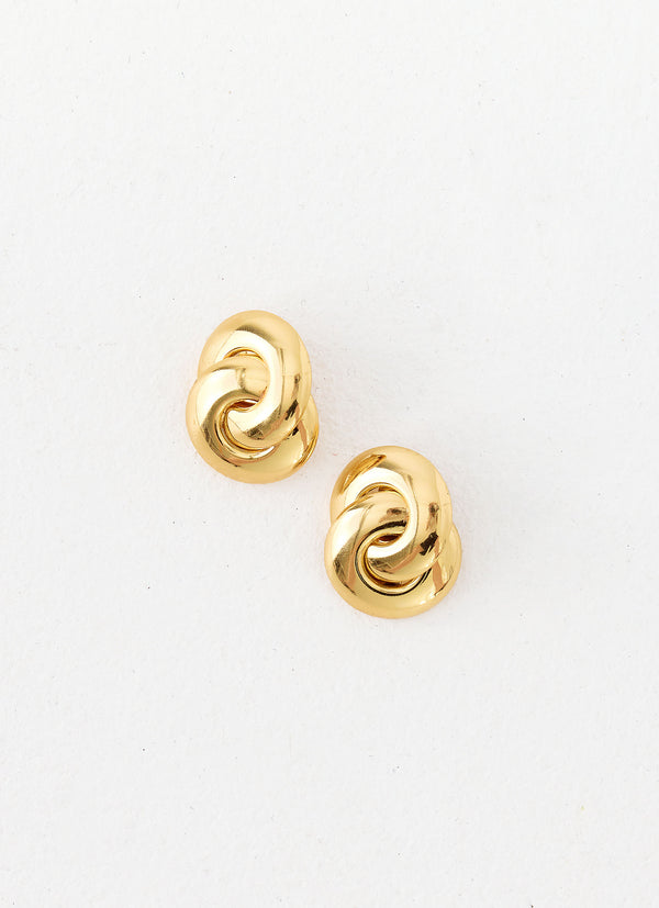 peppermayo Peppermayo Exclusive - Rosso Rush Earrings - Gold