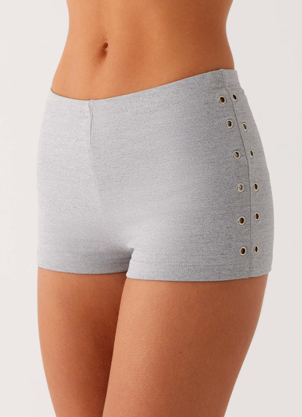 peppermayo Peppermayo Exclusive - Roxy Mini Shorts - Grey