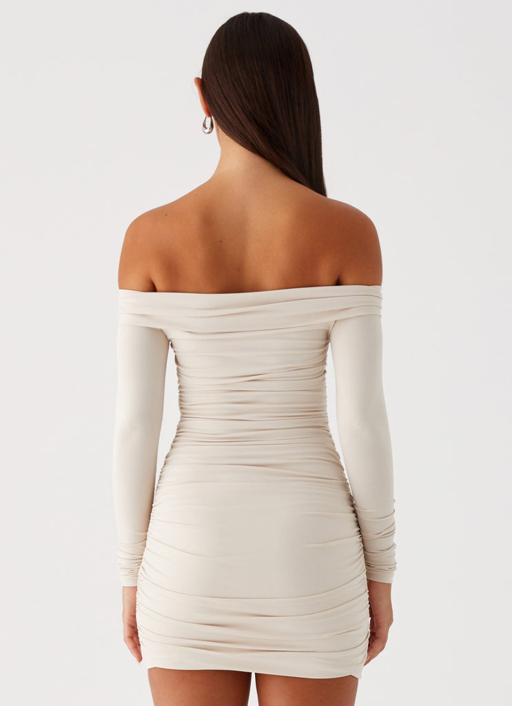 Peppermayo Peppermayo Exclusive - Rudy Long Sleeve Mini Dress - Ivory