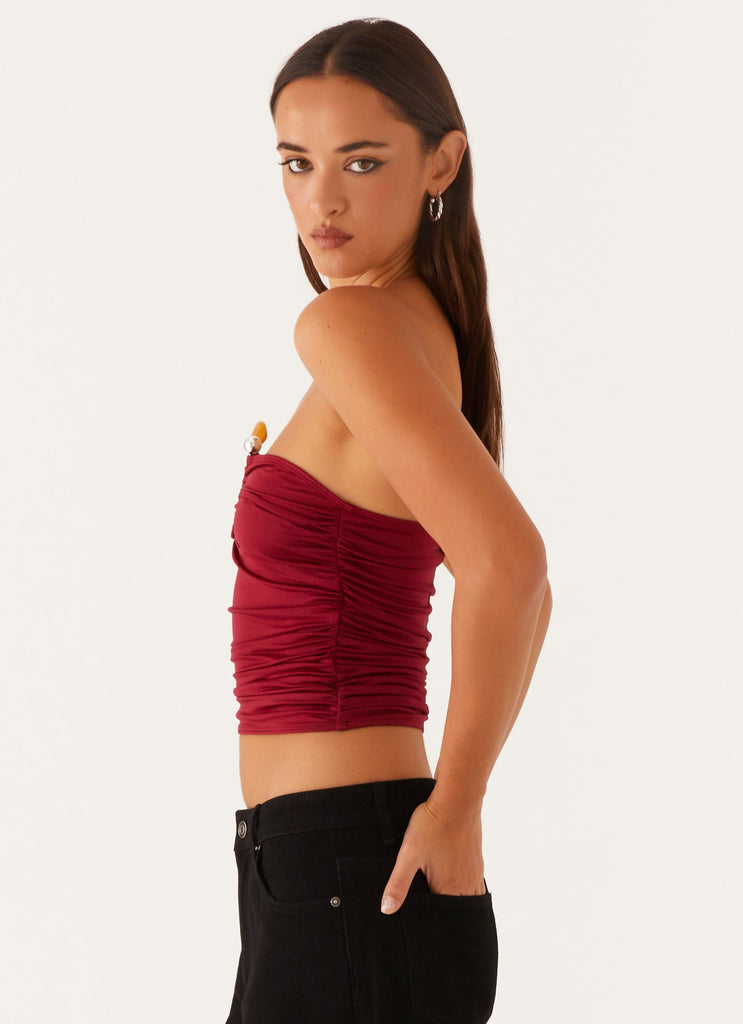 Peppermayo Peppermayo Exclusive - Rudy Tube Top - Maroon