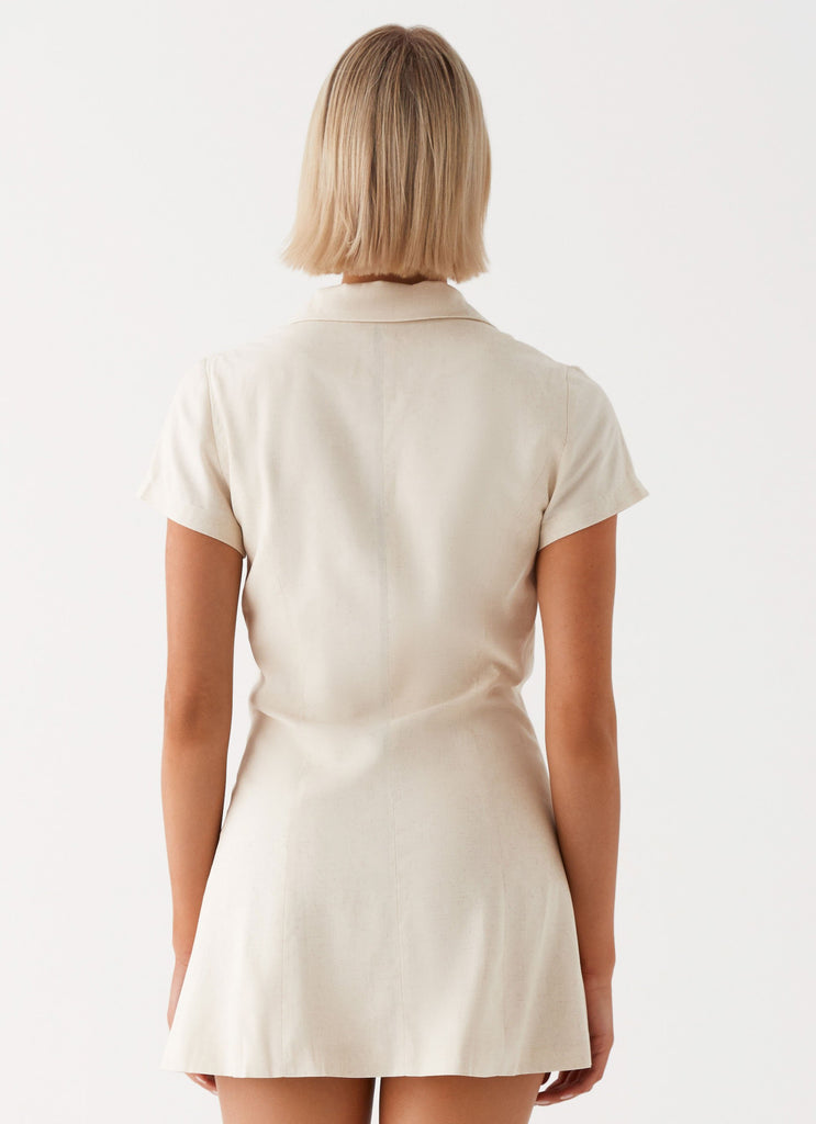 Peppermayo Peppermayo Exclusive - Russo Linen Mini Dress - Oatmeal
