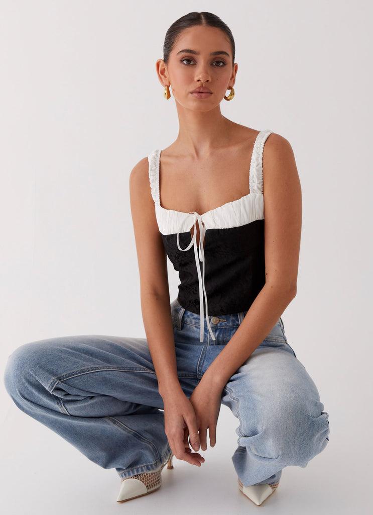 Peppermayo Peppermayo Exclusive - Ryder Bustier Top - Black