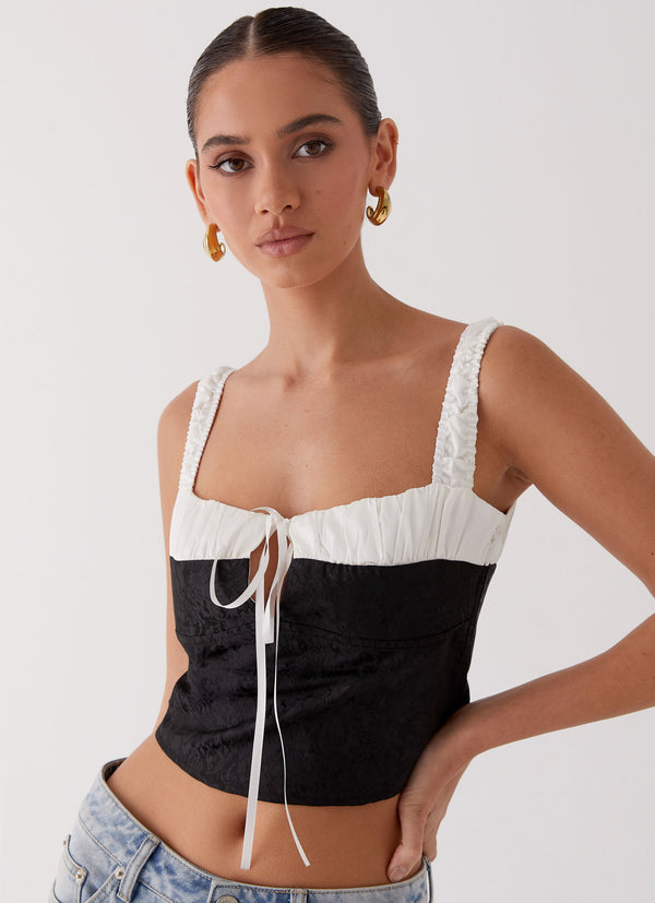 peppermayo Peppermayo Exclusive - Ryder Bustier Top - Black