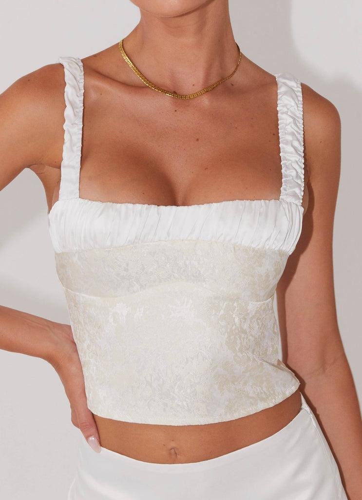 Peppermayo Peppermayo Exclusive - Ryder Bustier Top - Ivory Sky