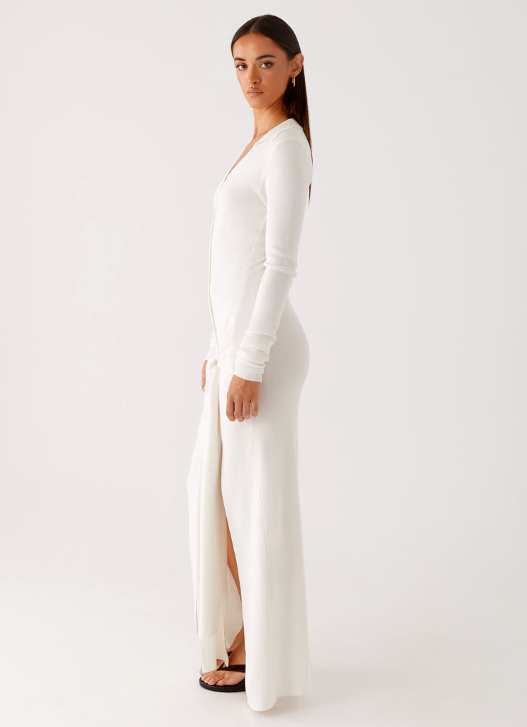Peppermayo Peppermayo Exclusive - Sabetha Knit Maxi Dress - White