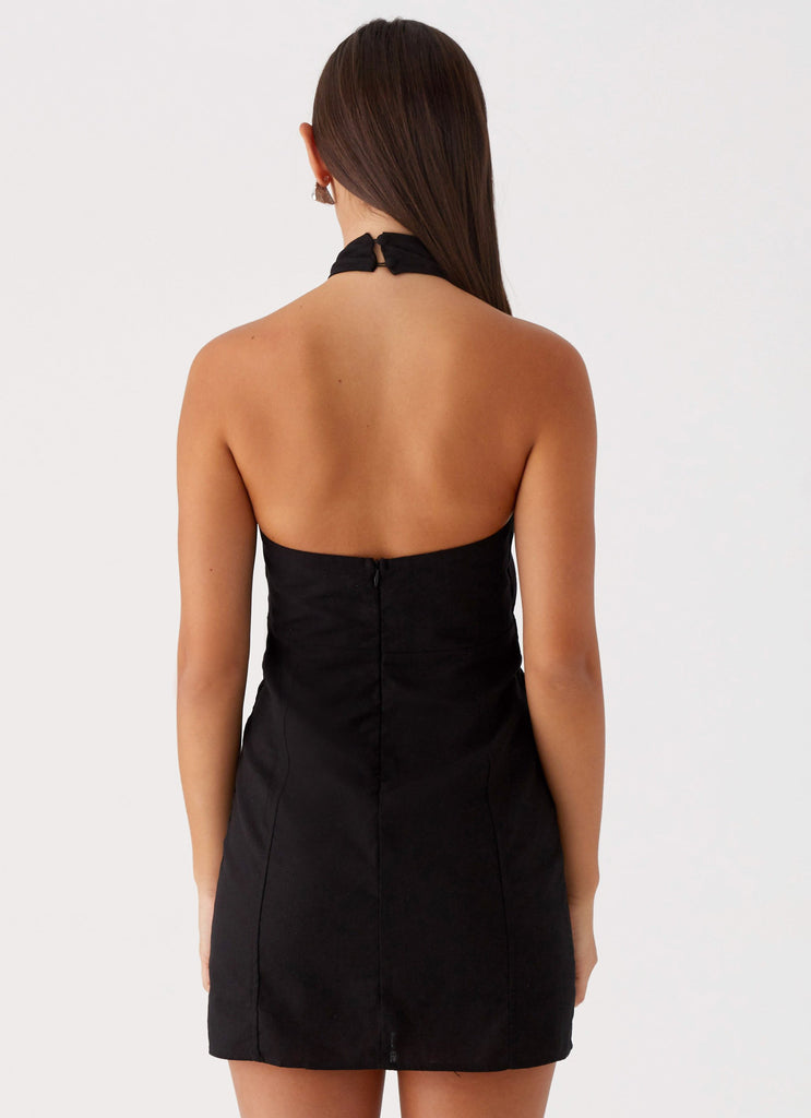Peppermayo Peppermayo Exclusive - Sabine Linen Mini Dress - Black