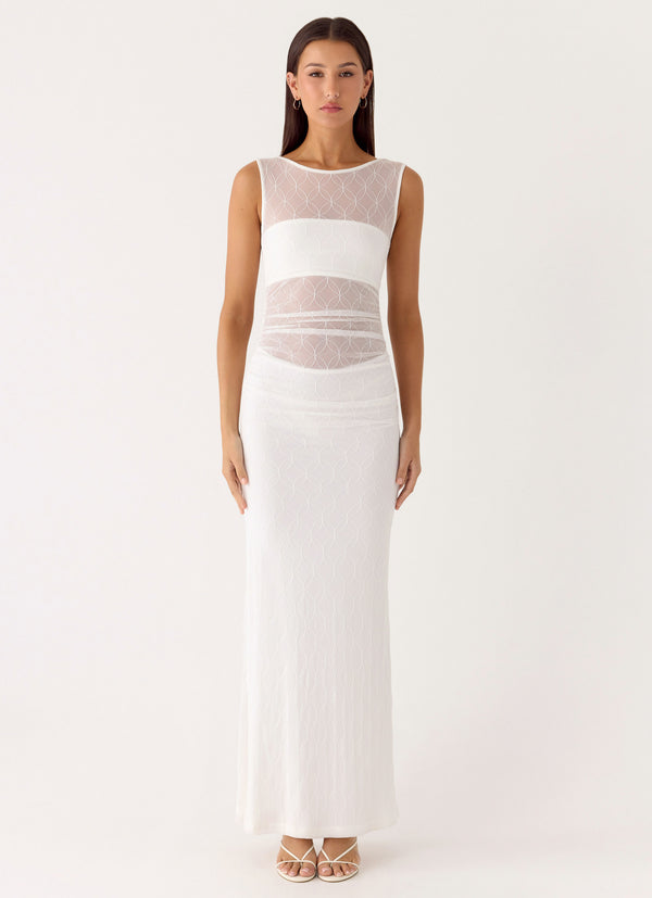 peppermayo Peppermayo Exclusive - Sabre Maxi Dress - White