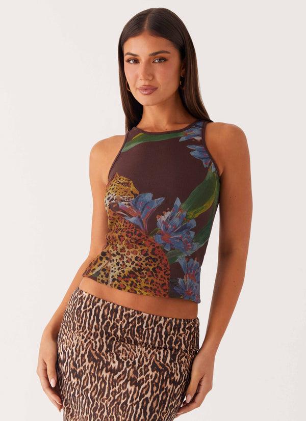 peppermayo Peppermayo Exclusive - Safari Tank - Chocolate