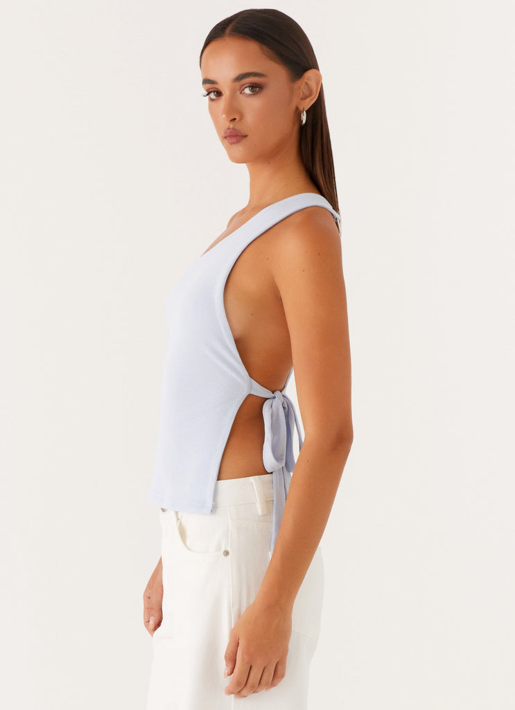 Peppermayo Peppermayo Exclusive - Safiya One Shoulder Top - Blue