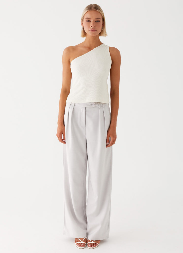 Peppermayo Peppermayo Exclusive - Safiya One Shoulder Top - White