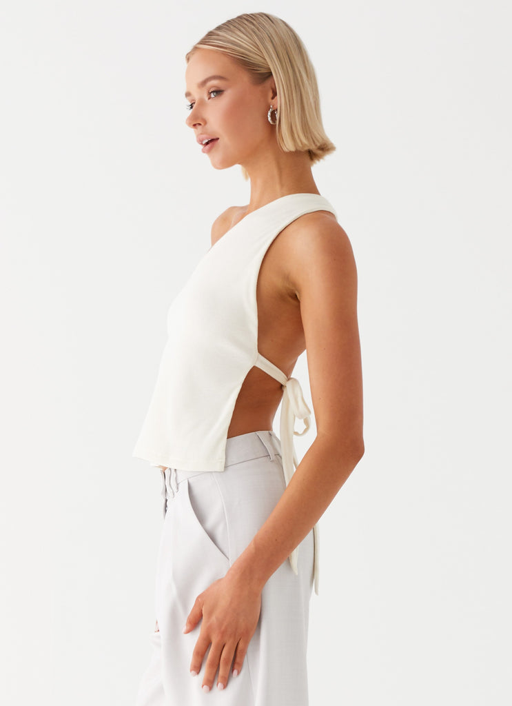 Peppermayo Peppermayo Exclusive - Safiya One Shoulder Top - White